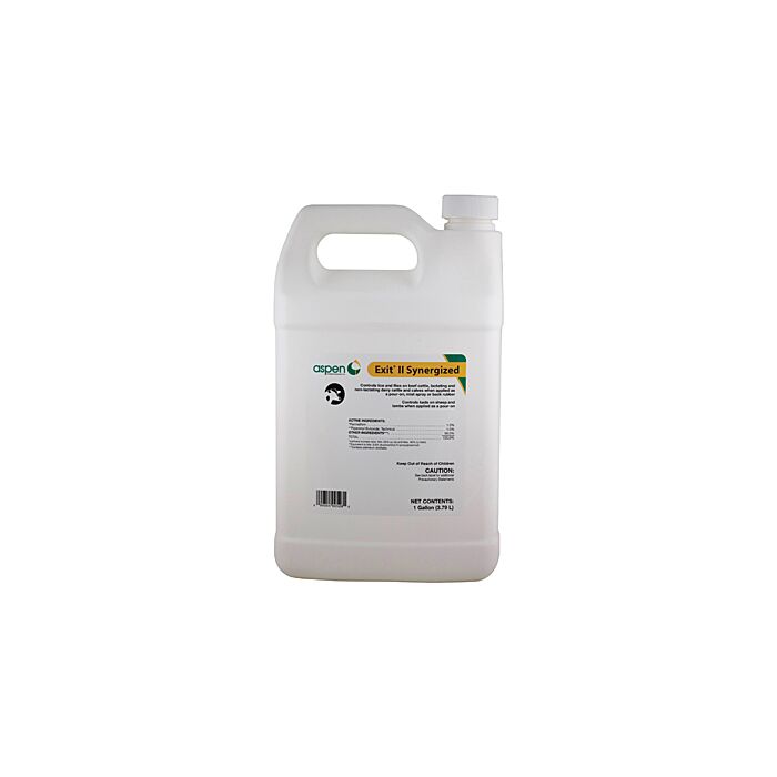 Aspen 1 gal Bottle Container Type Permethrin, Piperonyl Butoxide Exit II Permethrin 1.0% Synergized