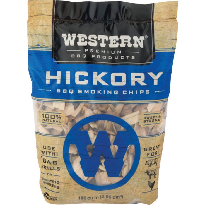 Western Hickory Wood Smoking Chips - 2 lb