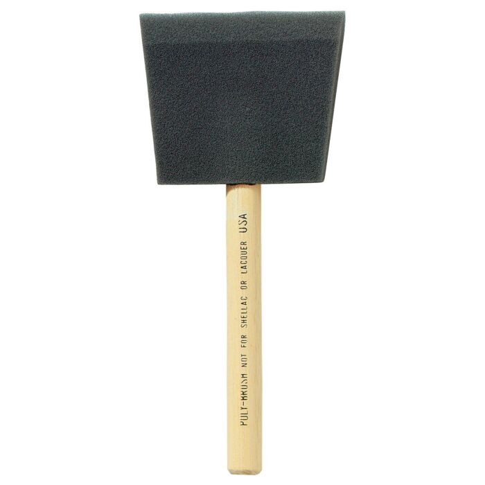 ProSource Foam Brush 3 in. Wood Handle