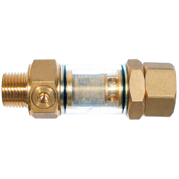. For general purpose pressure washer use Brass 3/4 in Pressure Washer Inlet Filter