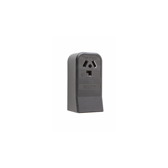 Pass & Seymour 30A 125/250V 10-30R Straight Blade Single Surface Receptacle, 3-Pole, 3-Wire