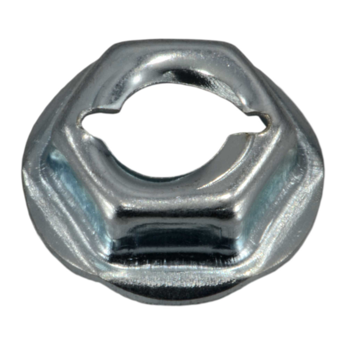 Hex Fl TC Nut Zn, 1/4 x 19/32