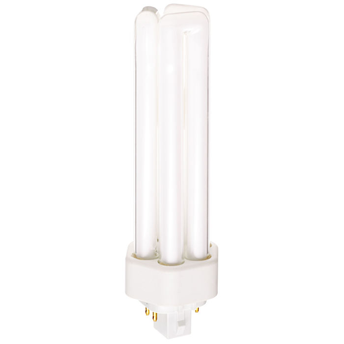 Satco 42 Watt - pin-based Compact Fluorescent - 3500K - 82 CRI - GX24q-4 (4-Pin) base