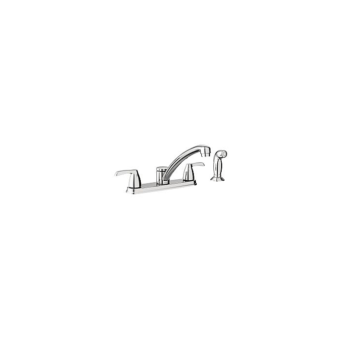 Moen 87046 Chrome Two-Handle Low Arc Kitchen Faucet