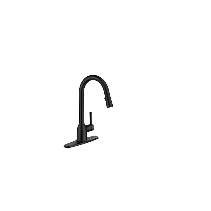 Moen 87233BL Matte Black One-Handle High Arc Kitchen Faucet