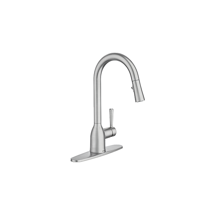 Moen 87233SRS Spot Resist Stainless One-Handle High Arc Pulldown Kitchen Faucet