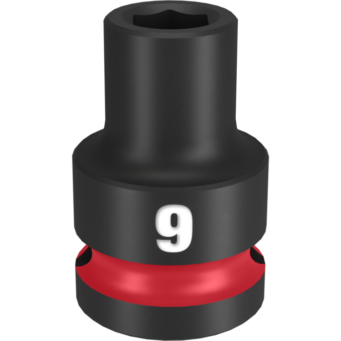 Milwaukee SHOCKWAVE™ Impact Duty 1/2" Drive 9MM Standard 6 Point Socket