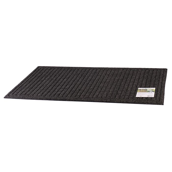 Apache Mills Carpet/Recycled Rubber Door Mat (Onyx) 24 in. x 36 in.