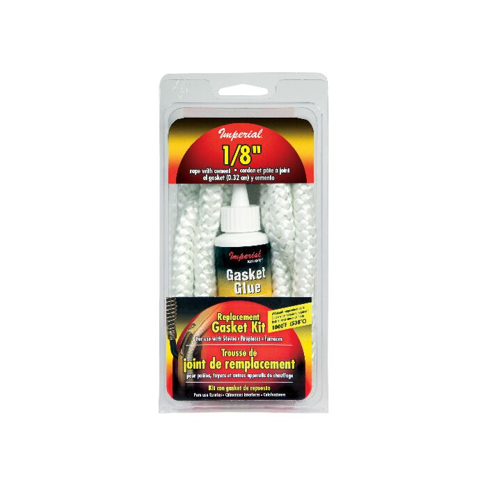 IMPERIAL 1/8 in Fiberglass White Gasket Rope Kit