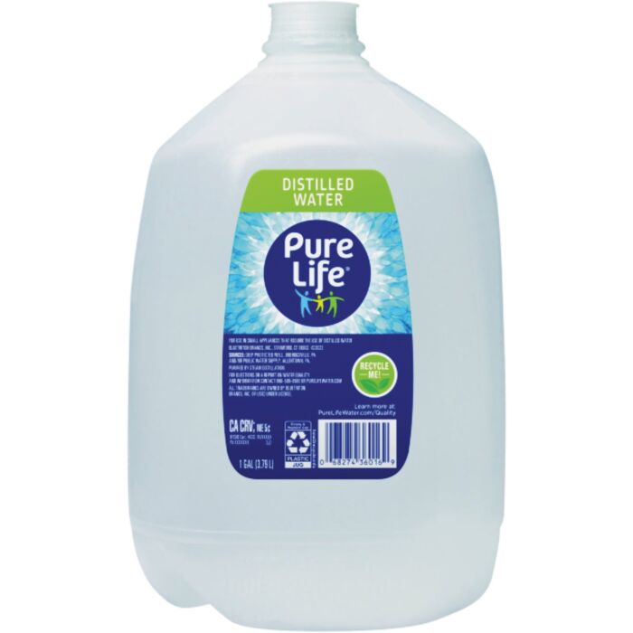 Purelife 1 Gal. Distilled Water, Side Handle