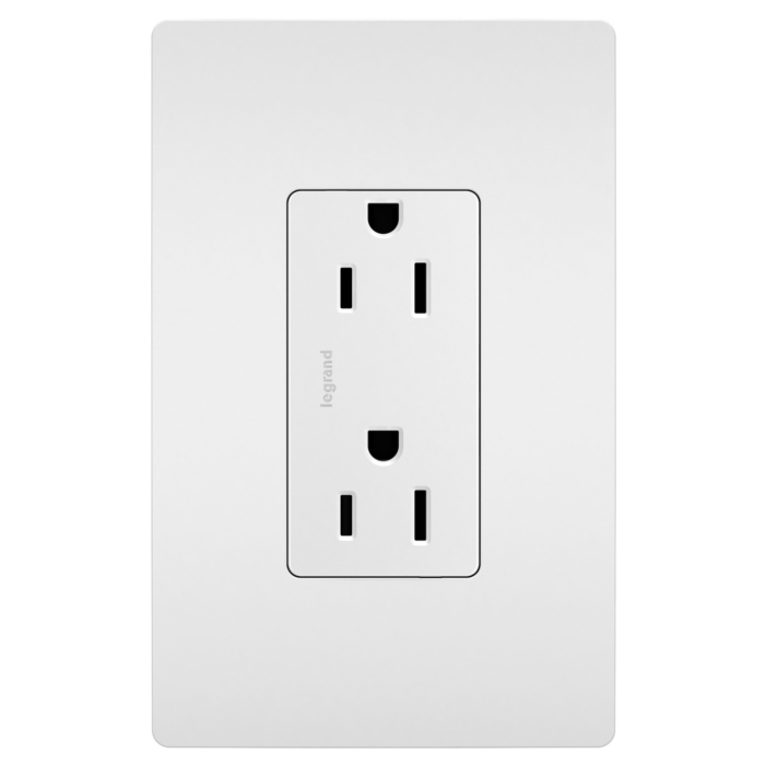 Pass & Seymour radiant® Tamper-Resistant Outlet, White