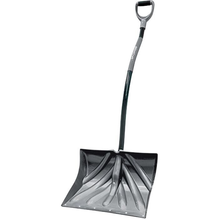 Vulcan Poly Snow Shovel w/ Sleeve & Steel Handle