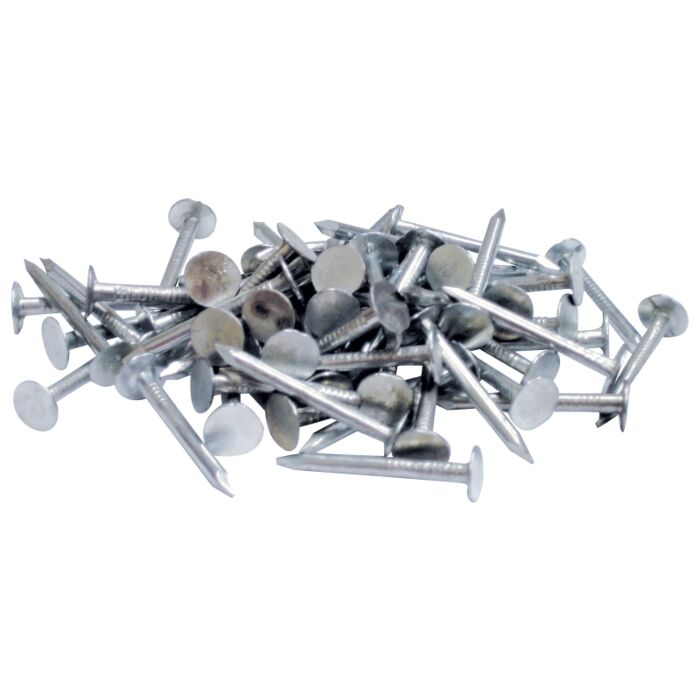ProFIT 0132072 Hand Drive Roofing Nail, Electro-Galvanized, 1-1/4 in L, Flat Head, 11 ga, Steel