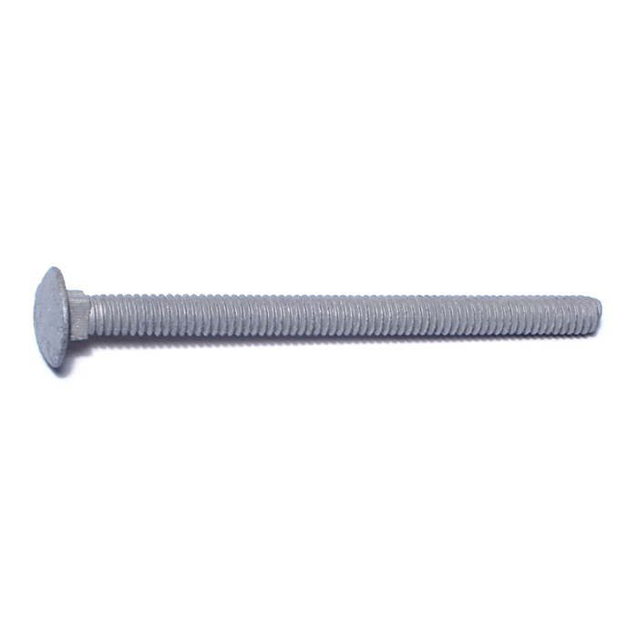 1/4"-20 x 3-1/2" Hot Dip Galvanized Grade 2 / A307 Steel Coarse Thread Carriage Bolts
