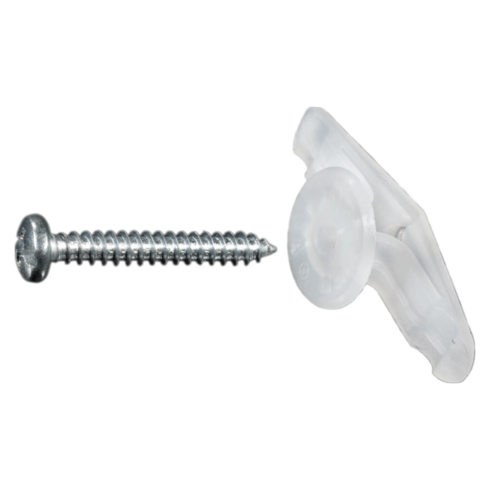 1/8" - 1/4" x 1-1/2" Plastic Toggles & Screws