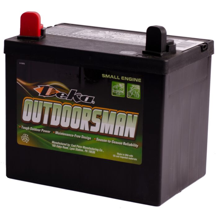 Deka Outdoorsman 12V Lawn & Garden 230 CCA Small Engine Battery, Left Front Positive