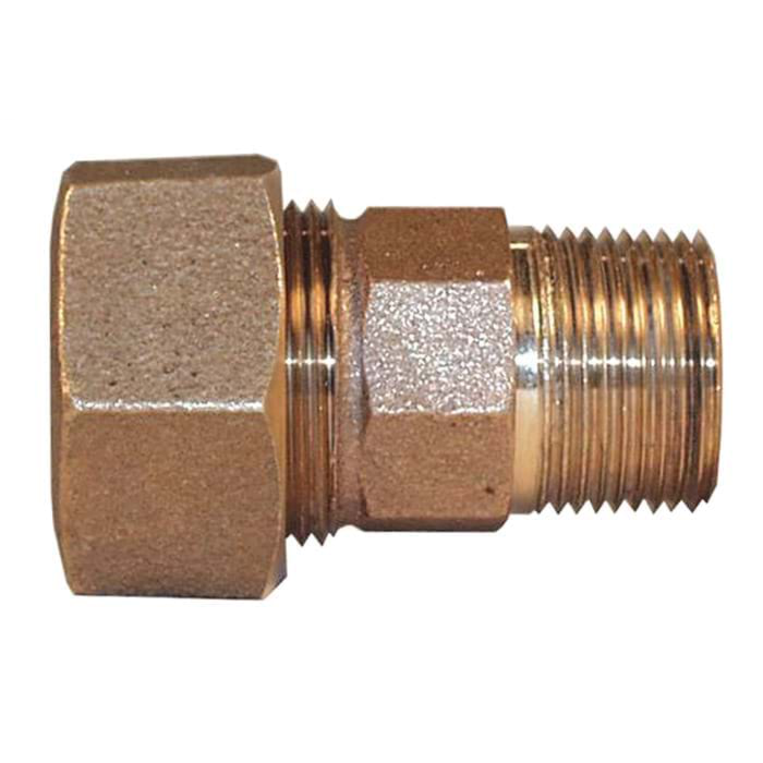 3/4" T-4350NL No Lead Bronze Compression (CTS) x MNPT Coupling