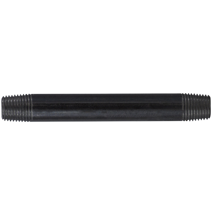 1/4 X 12 BLACK STEEL NIPPLE