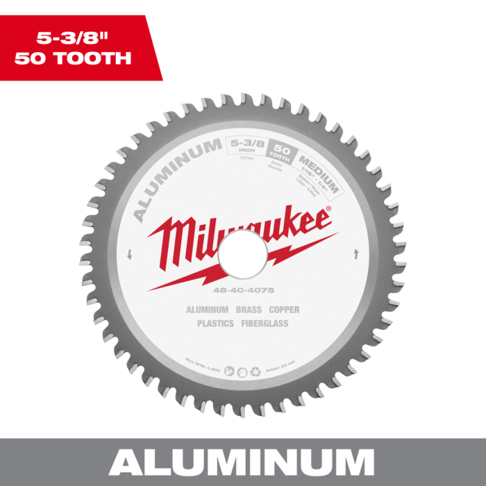 Milwaukee 5-3/8" Aluminum Cutting Circular Saw Blade