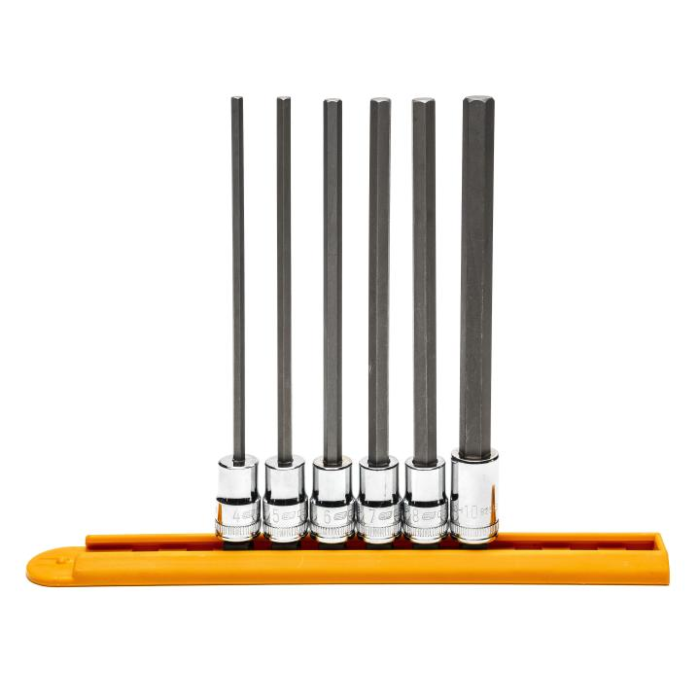 GearWrench SET LNG HEX BIT SKT 3/8DR 6PC MM