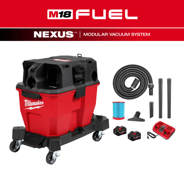 e.m.u 2点セット Milwaukee M18 FUEL™ NEXUS™ 9 Gallon Dual-Battery Wet/Dry Vacuum Kit