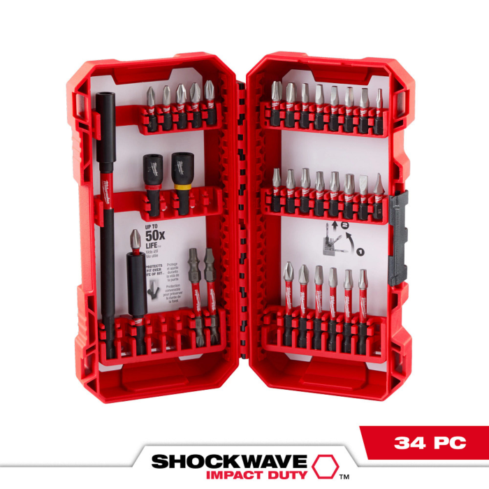 Milwaukee 34PC SHOCKWAVE™ Impact Duty Driver Bit Set