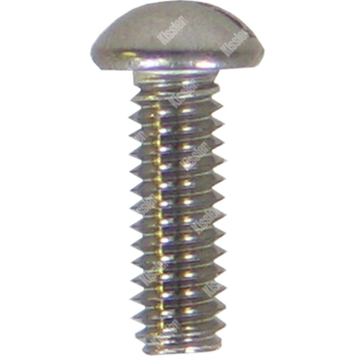 Kissler #8-32 Brass Polished Chrome Round Head Handle Screw