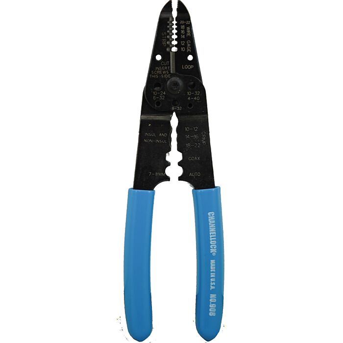 Channellock 8" Wiring Tool, 10to22 AWG Strip, Crimp, Cut