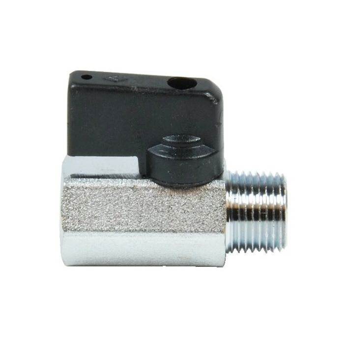 3/8 MXF CHROME ECONOMY MINI BALL VALVE