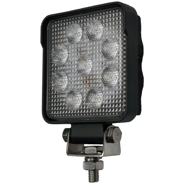 Peterson Pedestal Square Work Light w/ Stripped Leads (White) 4 in. x 4 in.