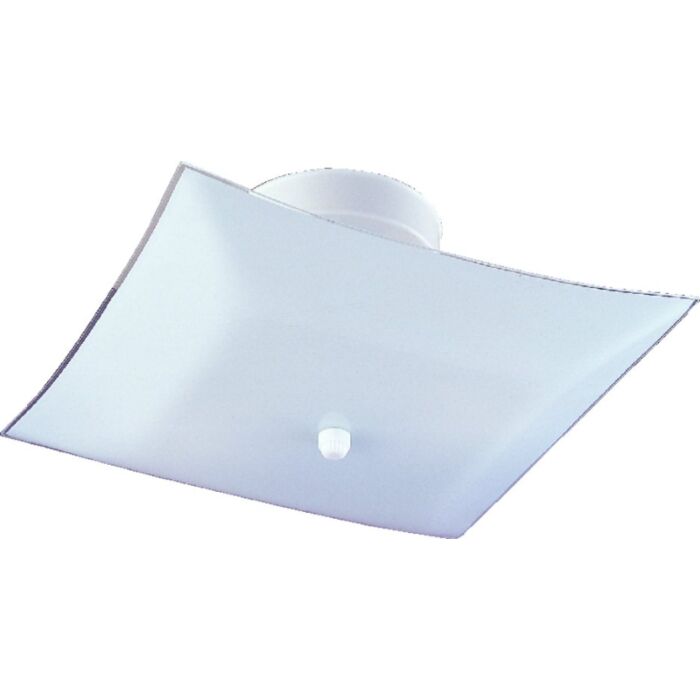Boston Harbor Ceiling Light Fixture, 2-Lamp, CFL Lamp, White Fixture