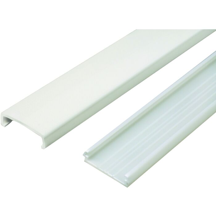 Wiremold NMW NM1 Raceway Wire Channel, 60 in L, 1-5/16 in W, 1 -Channel, Plastic, Ivory