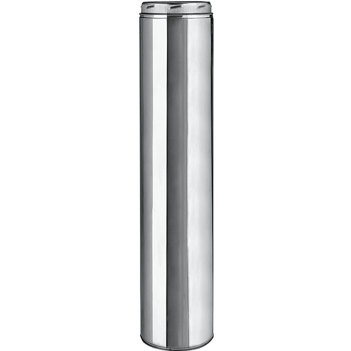 SELKIRK Selkirk 208148 Chimney Pipe, 8 in ID, 10 in OD, 48 in L, Stainless Steel