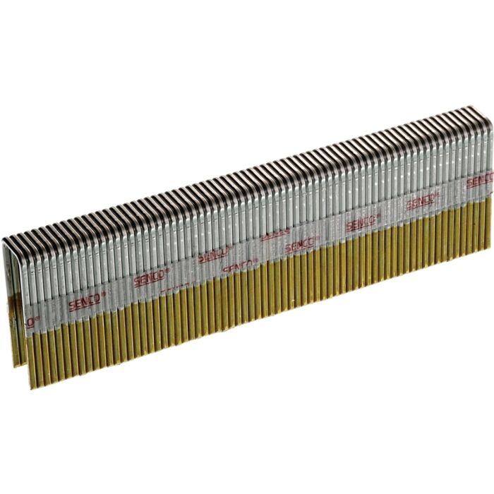 Senco N15BAB Wire Staple, 7/16 in W Crown, 1-1/4 in L Leg, 16, Galvanized