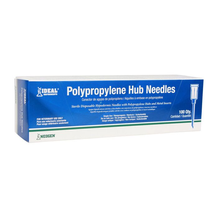 Ideal Instruments® 22 ga x 1 in L Poly Material Gray Color Disposable Hub Needle