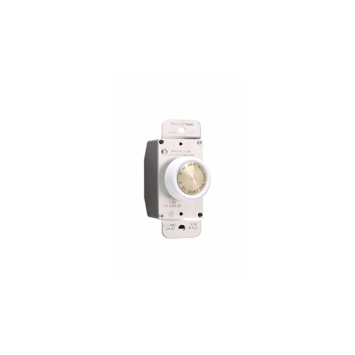 Pass & Seymour Rotary Fan Speed Control, White