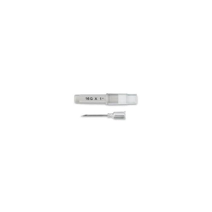 Ideal Instruments® 16 ga x 1 in L White Color Disposable Hub Needle