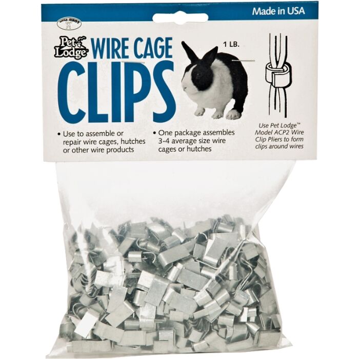 Pet Lodge Miller ACC1 Cage Clip, Ferrule, Metal, For: ACP2 Pet Lodge Wire Clip Pliers, 14 - 16 ga Wire Panels