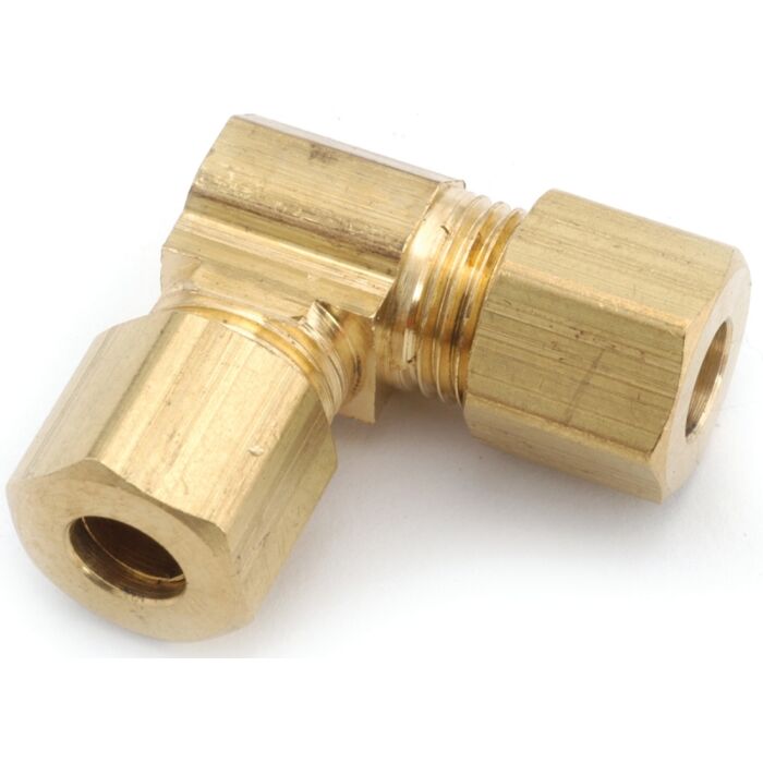 Anderson Metals 750065-08 Tube Union Elbow, 1/2 in, 90 deg Angle, Brass, 200 psi Pressure