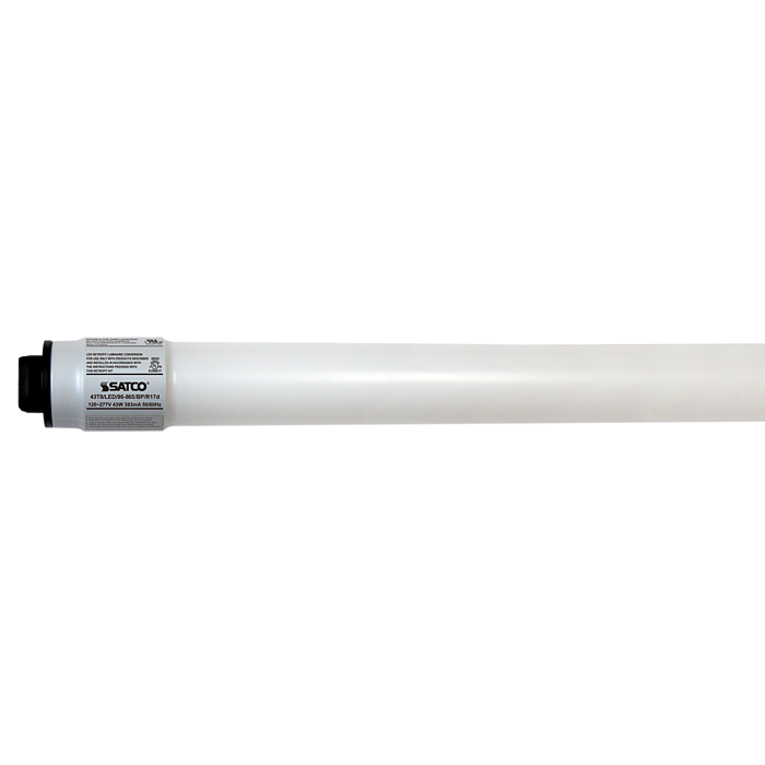 Satco 43 Watt T8 LED - 6500K - Recessed Double Contact base - 50000 Average rated hours - 5500 Lumens - Type B - Ballast Bypass - Double Ended Wiring