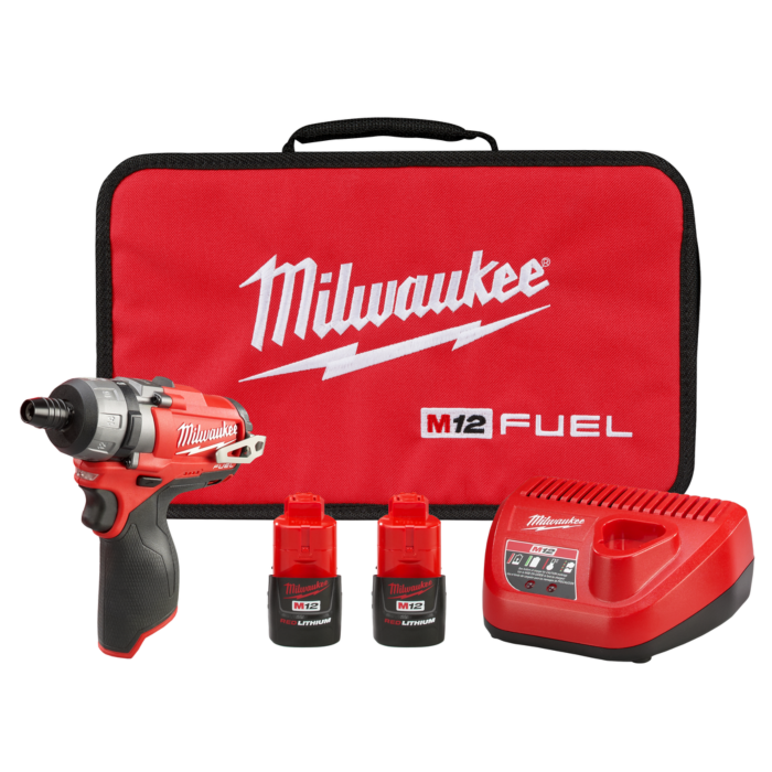Milwaukee M12 FUEL™ 1/4" Hex 2-Speed Screwdriver Kit