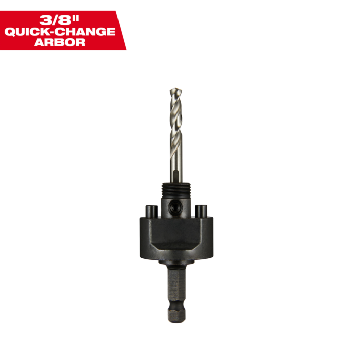 Milwaukee Large Thread Pull-Back Arbor 3/8" Shank