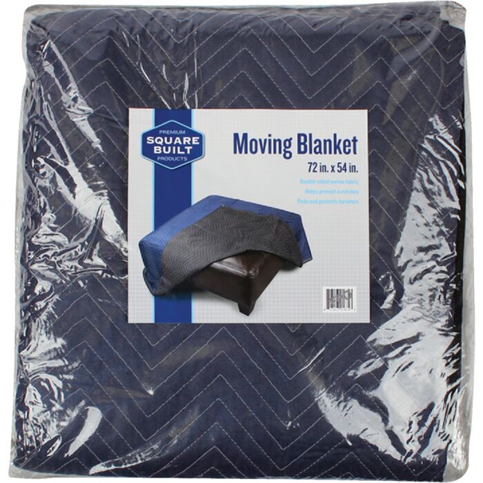Square Built Moving Blanket (Blue) 72 in. x 80 in.