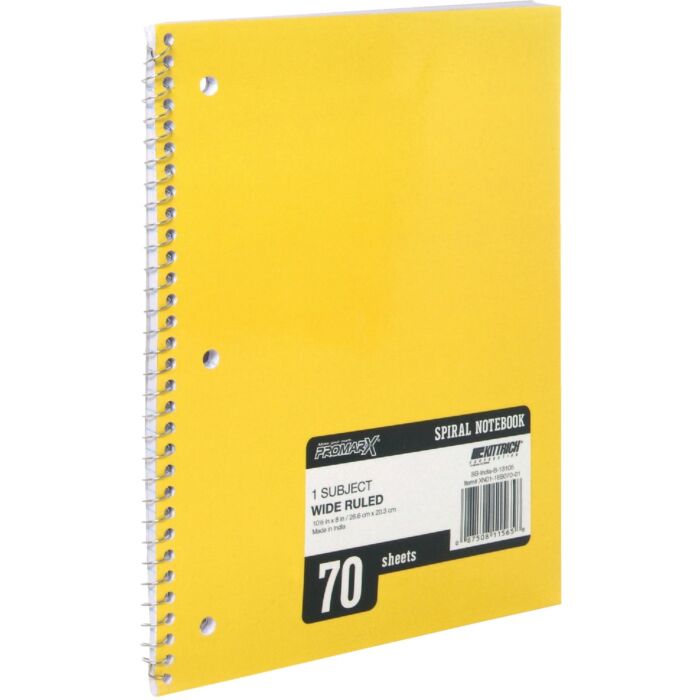 ProMarx ProMark 8-1/4 In. W. x 10-1/2 In. H. 70-Sheet Side-Spiral Notebook