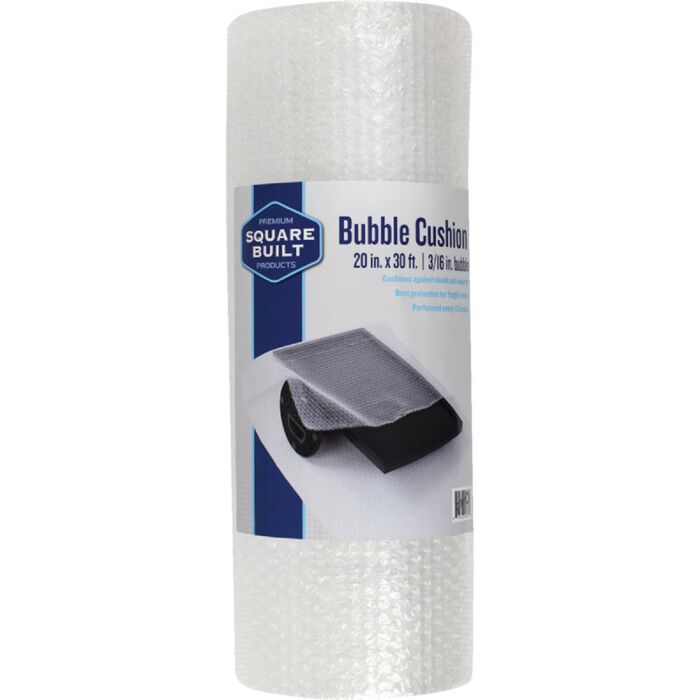 Square Built Thick Bubble Cushion Wrap - 20 in. x 30 ft x 3/16 in.