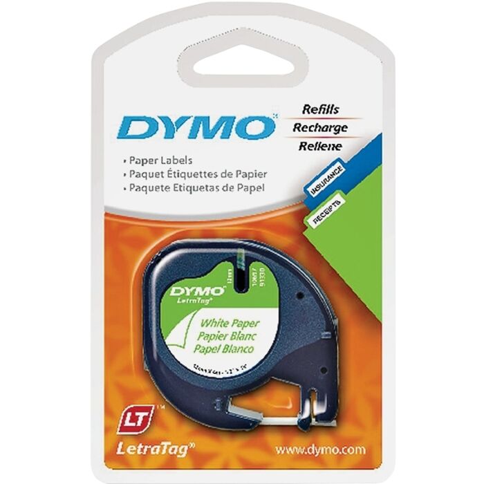 DYMO 1/2 in 156 in Label Maker Tape