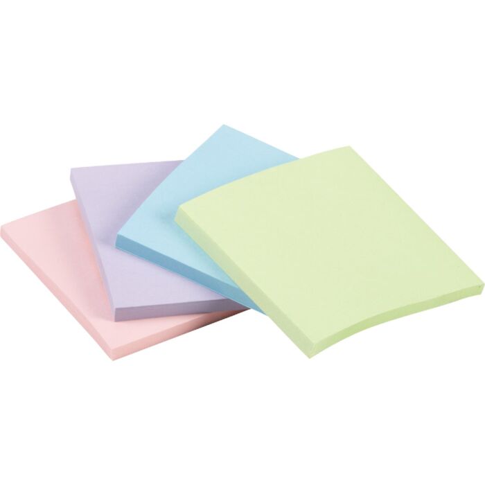 3M Post-it 3 In. x 3 In. Beachside Caf Collection Note Pad (4-Pack)