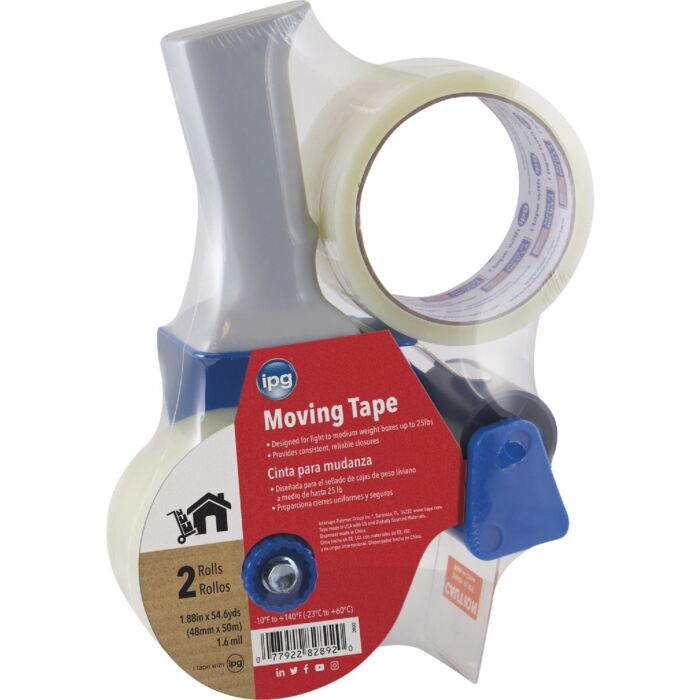 Intertape Polymer Group Moving Tape Gun w/ 2 Tape Rolls - 2 in.
