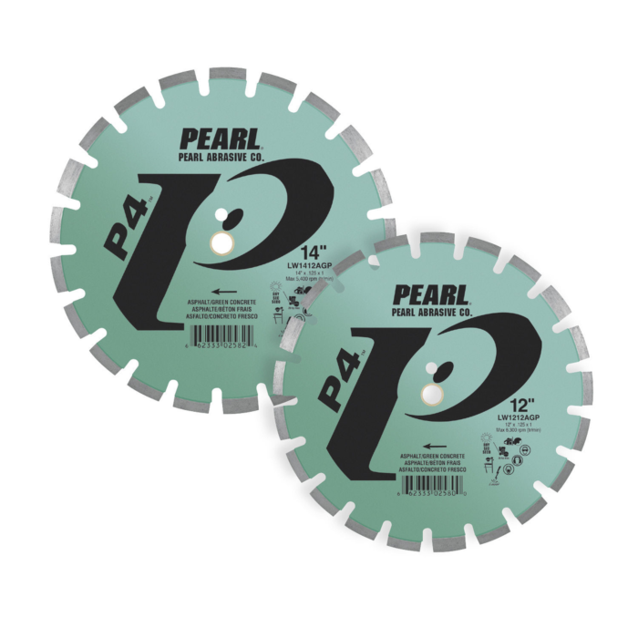 Pearl Abrasives P4™ Asphalt and Green Concrete Blade 16 x .125 x 1, 20mm LW1612AGP