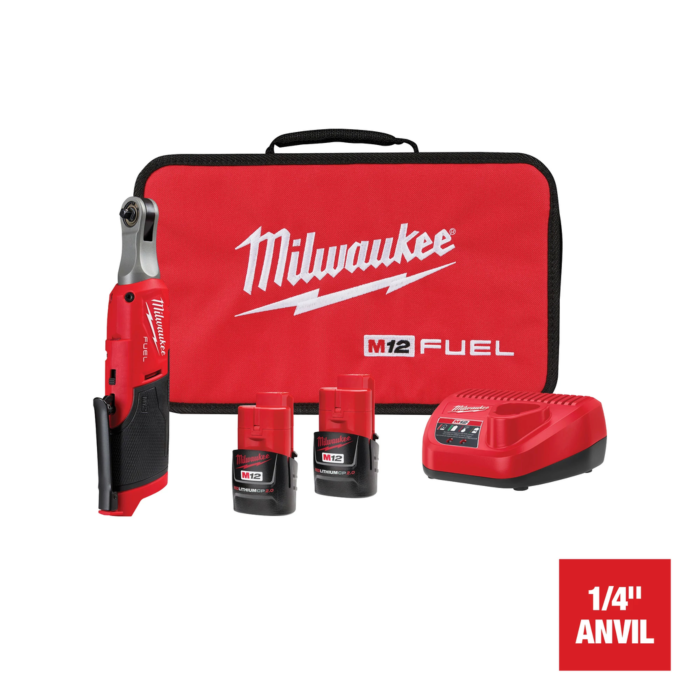 Milwaukee M12 FUEL™ 1/4" High Speed Ratchet Kit